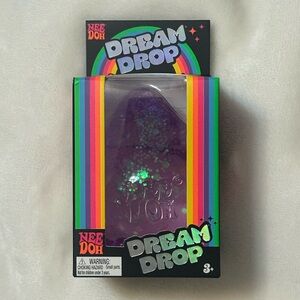 Nee Doh Rare Dream Drop Purple Glitter Stress Toy
